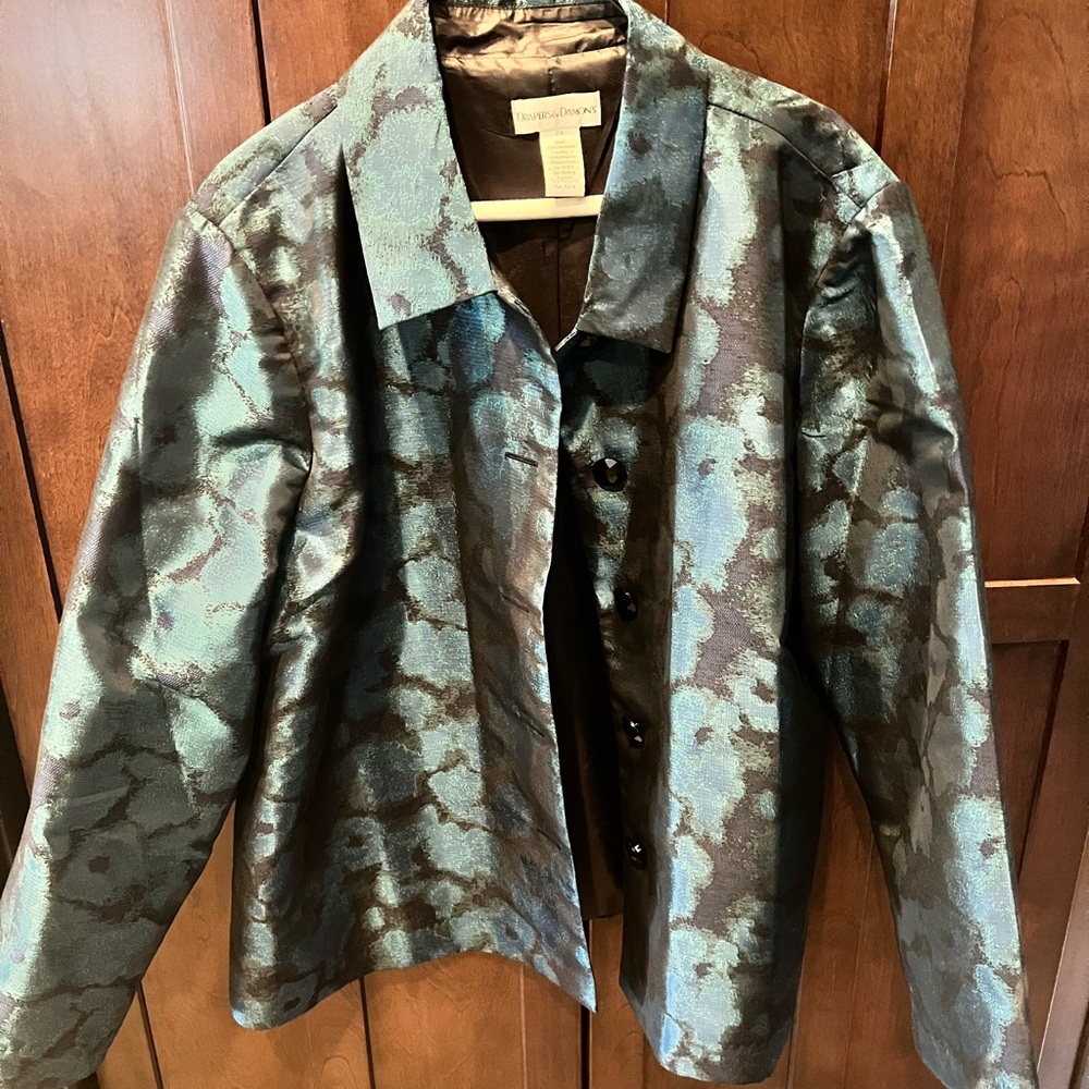 Drapers & Damon’s Women's Teal and Black Blazer